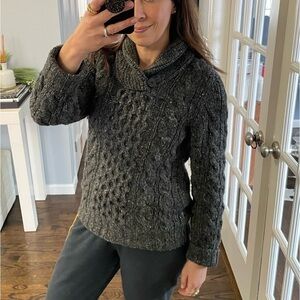 Nordic Store Iceland Hand-Knit Shawl Collar Sweater